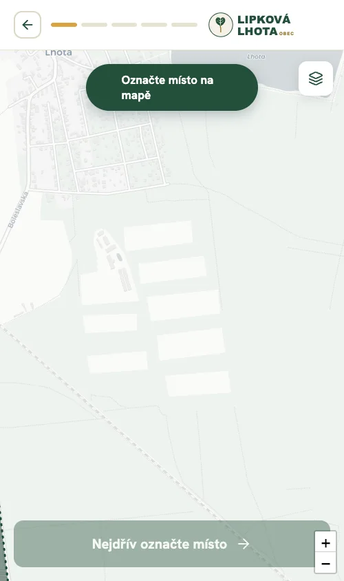 Označení místa na mapě